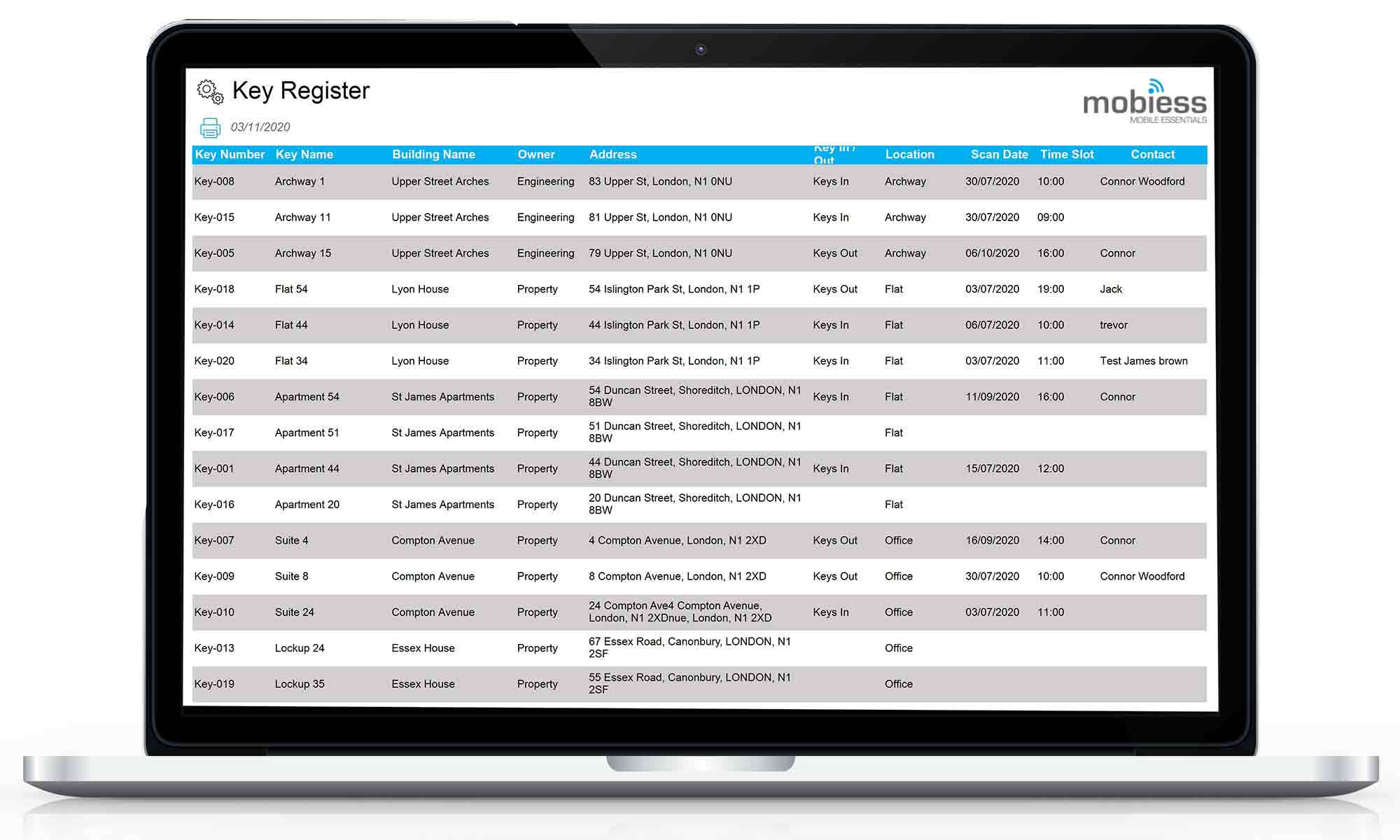 key register screenshot