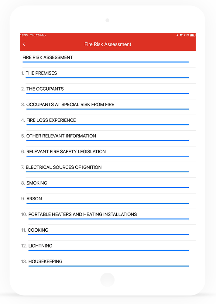Fire Risk Assessment App