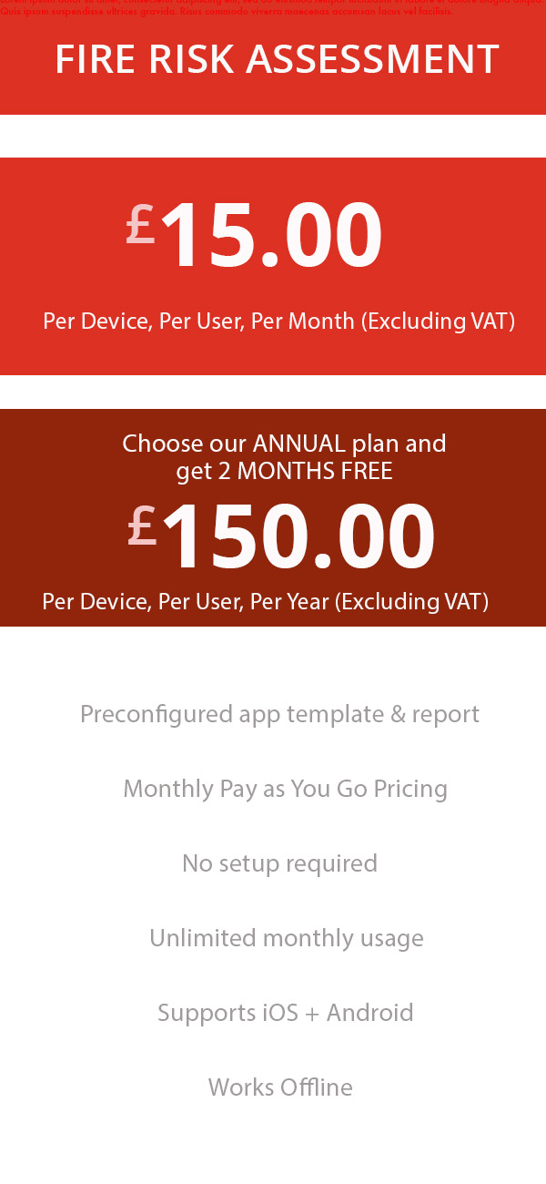 Fire Risk Assessment Pricing