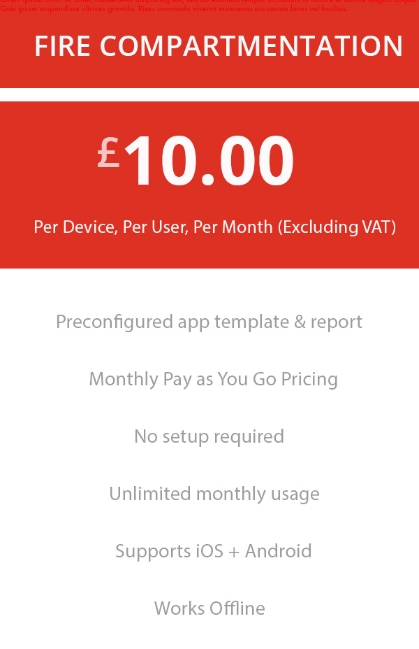 Fire Compartmentation Pricing