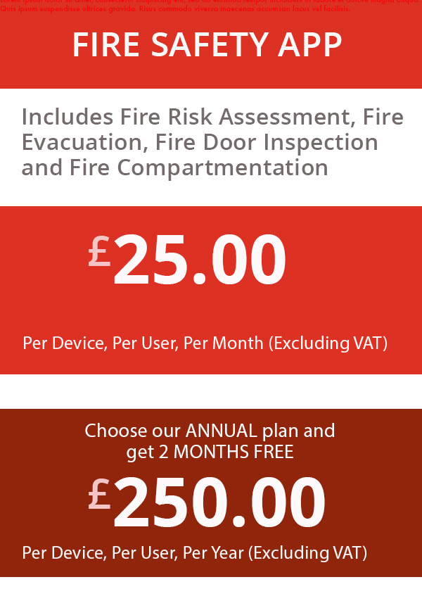 Pricing Fire Safety App